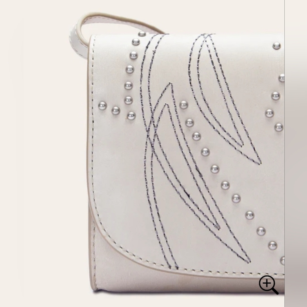 NWT Frye Sara Wallet Crossbody, Oat - Picture 4 of 7